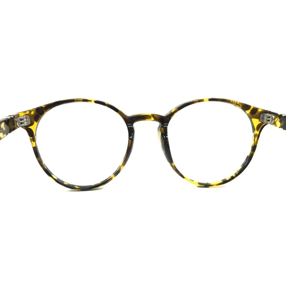 Blenders Eyeglasses Frames SLIM TIGER Yellow Tortoise Round Full Rim 50-23-145